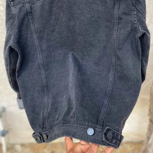 NW Blank NYC choral gray Denim Jacket Sz S - Picture 8 of 12
